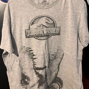 Jurassic World Gray Graphic T-Shirt